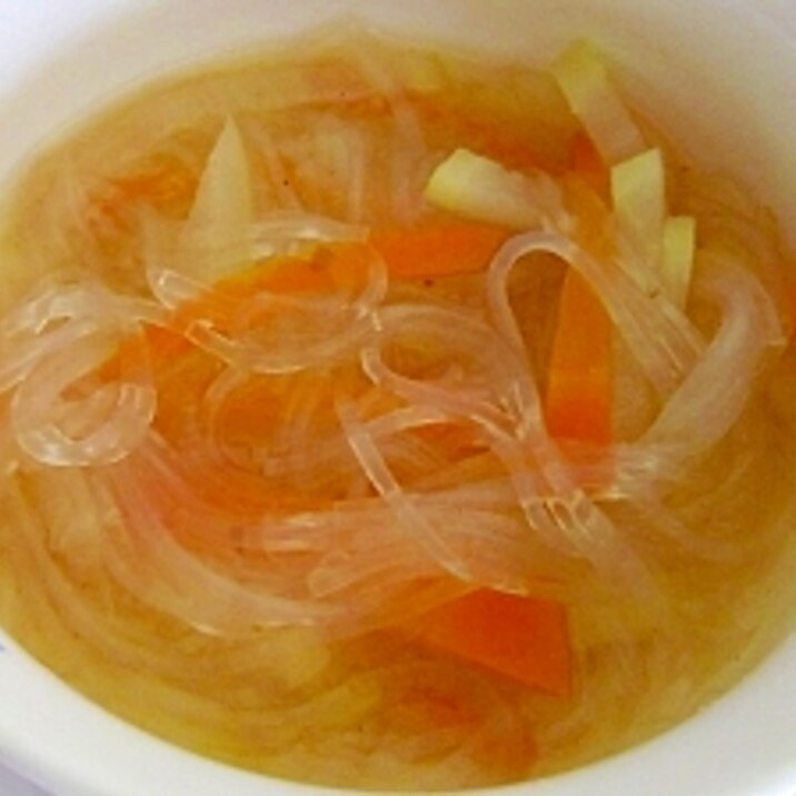 赤ちゃんと一緒 大根とにんじんの春雨コンソメスープ レシピ 作り方 By へんてこぽこりんママ 楽天レシピ 赤ちゃんと一緒 大根とにんじんの春雨コンソメスープ レシピ 作り方 By へんてこぽこりんママ 楽天レシピ